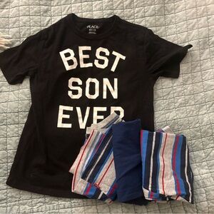 BUNDLE (4 Tees) Black 'BEST SON EVER' Graphic Tee
